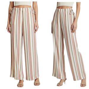 Primark Rita Ora Wide Leg Pants Striped Pull-On XS